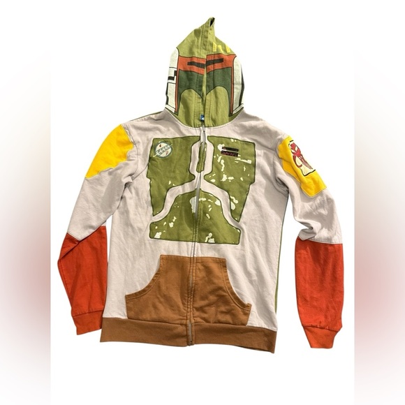 Star Wars Boba Fett Full Zip Hoodie Jacket – Adult Medium - Picture 1 of 8